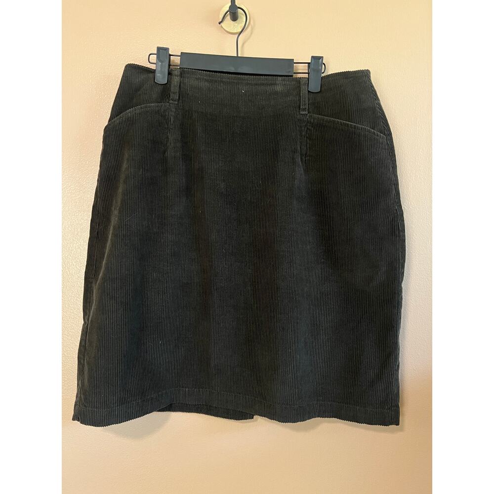 Savane Sportswear Vintage Corduroy Mini Skirt Moss Brown Size 16 Hong Kong Made